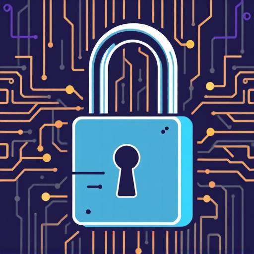 A stylized illustration of a lock and key, symbolizing data privacy.